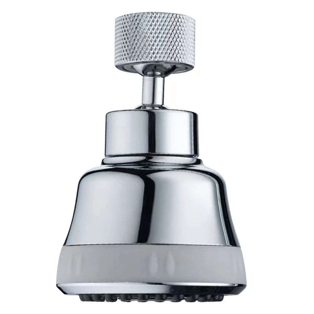 360 Swivel Faucet Aerator ABS Construction Dual Aqua-blade Spray Easy Installation Jet Spray Soft Bubble Stream
