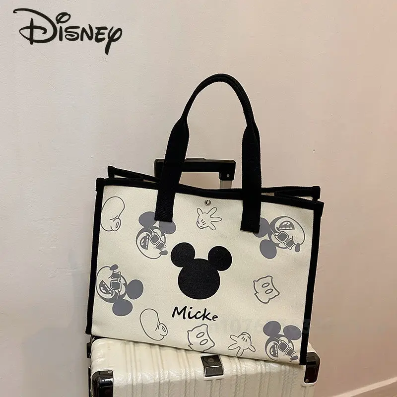 Disney Mickey 2024 New Women\'s Handbag Fashionable High Quality Women\'s Shoulder Bag Cartoon Large Capacity Women\'s Shopping Bag