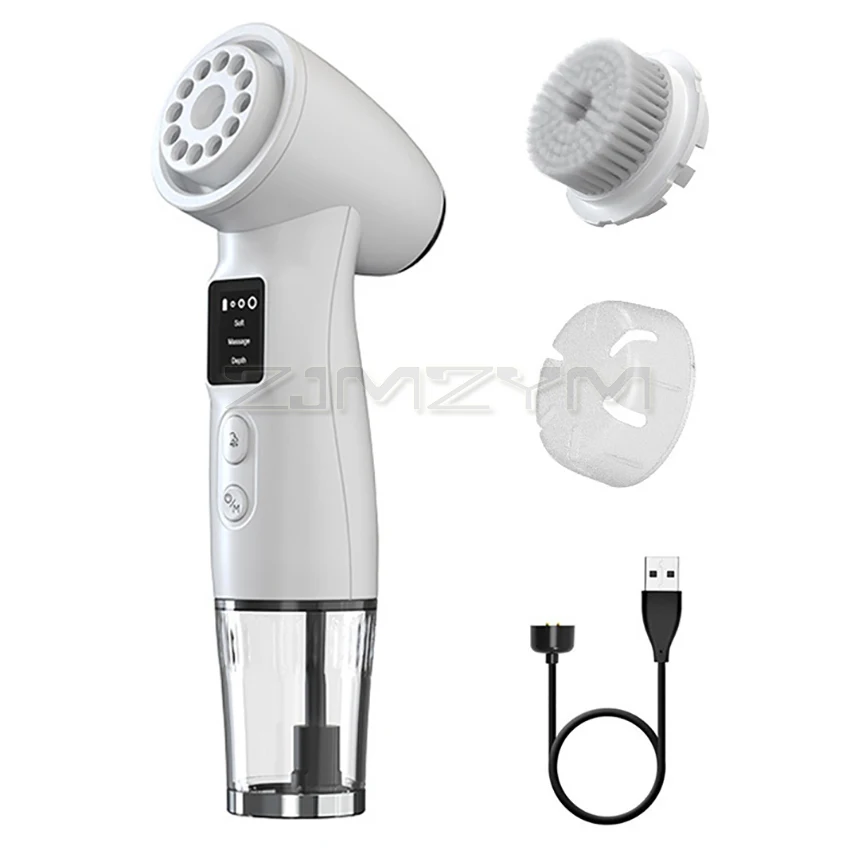 Smart Foaming Facial Cleansing Face Spin Brush Cleanser Face Scrubber Electric Facial Massager For Deep Cleansing & Exfoliating