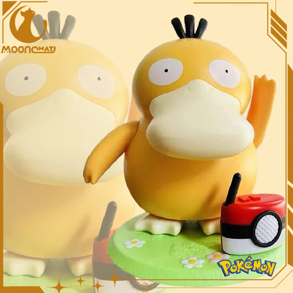 Pokemon Psyduck Anime Figure Dancing Swing Sounding Duck Action Figurine PVC Model Doll Portable Luggage Music Box Toy Xmas Gift