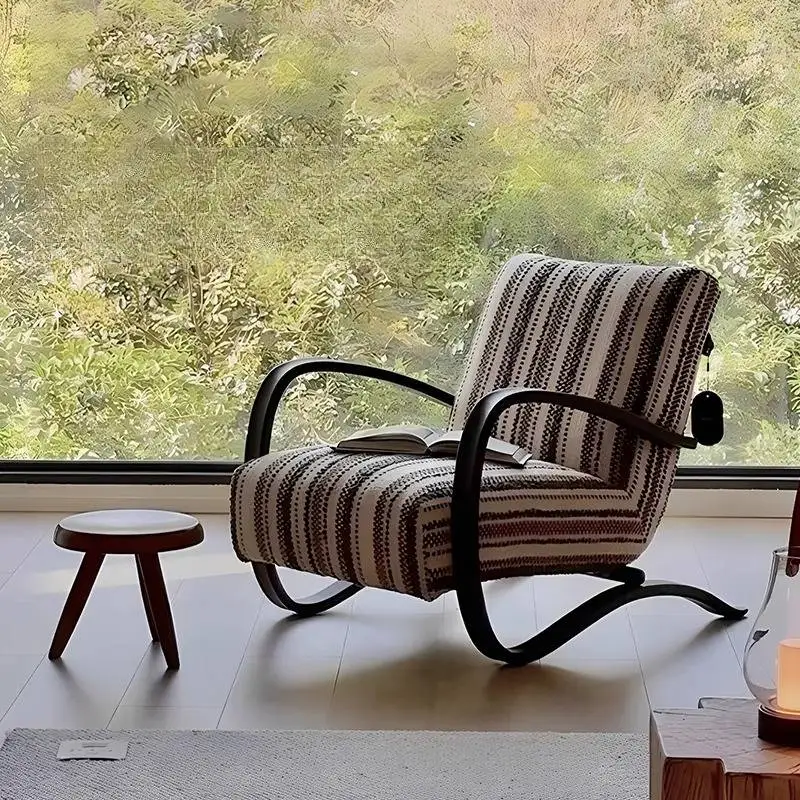 

Retro Trending Living Room Chairs Fabric Unique Single Bedrooms Living Room Chairs Nordic White Sillones Modernos Furniture