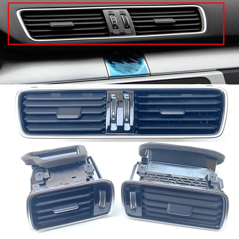 

Car Center Console Piano paint Gloss Black Air Condition Vents For Vw Passat B6 B7 CC R36 3AB 819 701 A 3AB 819 702 A3AD819728A