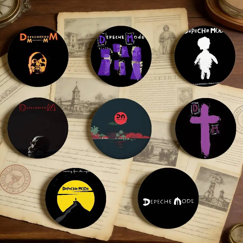D-Depeche Mode Rock Badges Peripheral Lapel Pins Tinplate Round Brooch For Shoulder Bag Accessories Souvenir Gifts