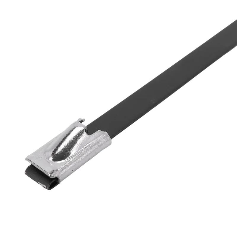 

A63K-200Pcs/Lot,4.6Mmx300mm Pvc Plastic Coated Ss304 Stainless Steel Cable Tie