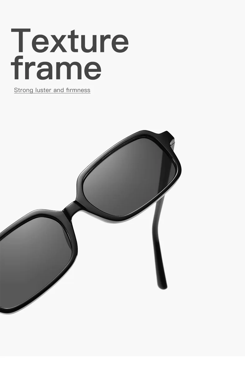 Neue Vintage Quadratische Sonnenbrille für Damen und Herren Marken-Rechteck-Sonnenbrille Ovale Brillen für Männer und Frauen – Detail 3