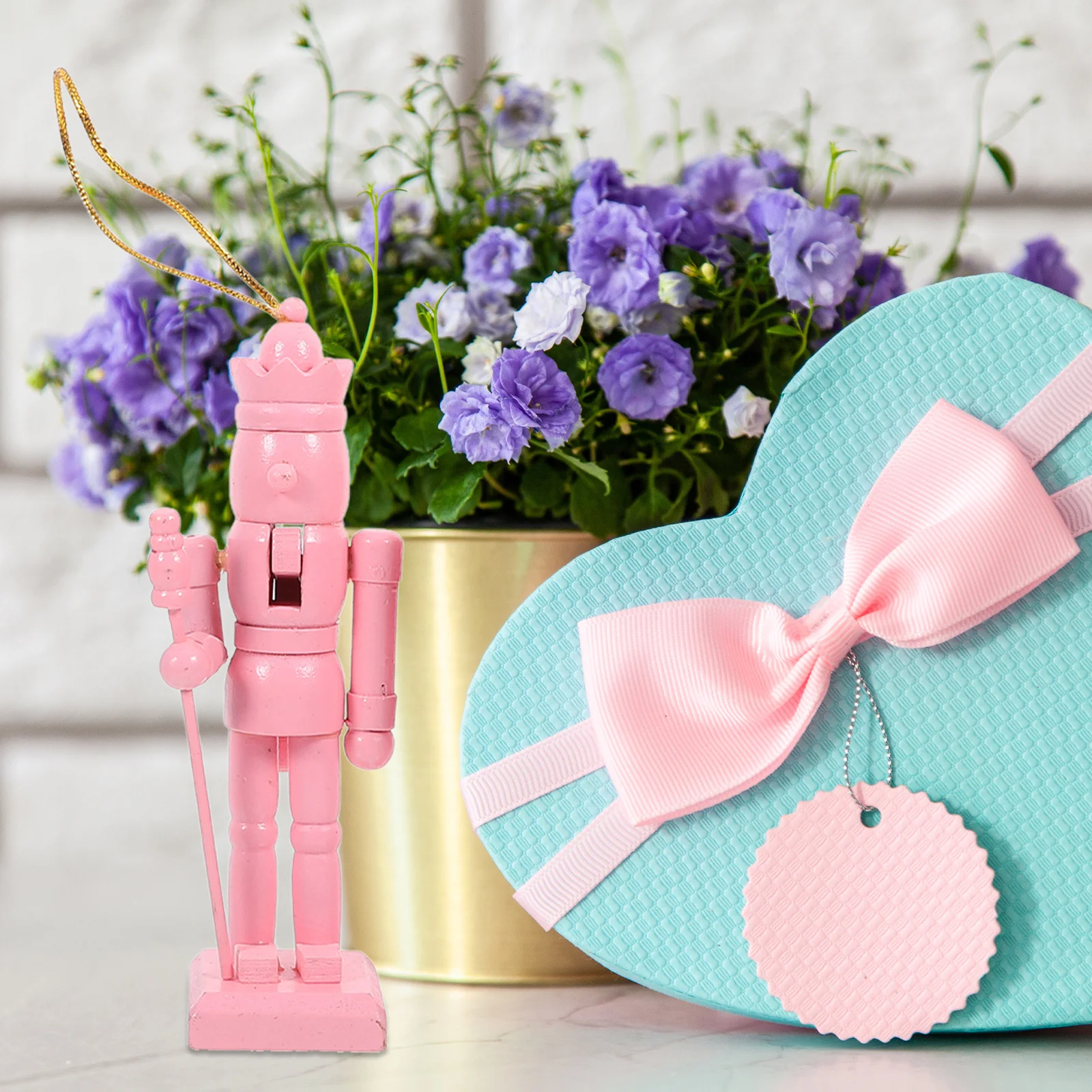 

6Pcs Nutcracker Soldier Multi-Color Wood Classic Festival Decorations Small Christmas Ornaments Desktop Holiday Decoration