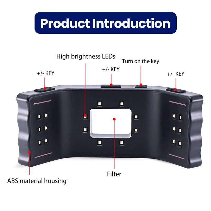 

Oral Filling Lamp 5W LED Photography Flash Light Equipment Flashlight for Dentistry Orthodontic Treatment Colorimetric Photo