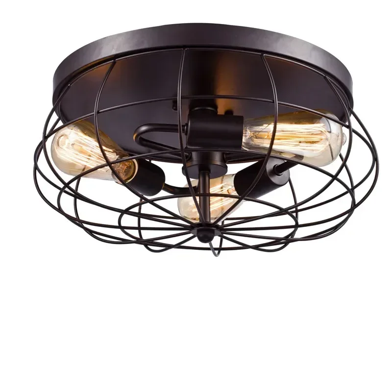 Nostalgic American Fan Edison Bulb Balcony Vintage Ceiling Light Study / Restaurant Light Loft Style