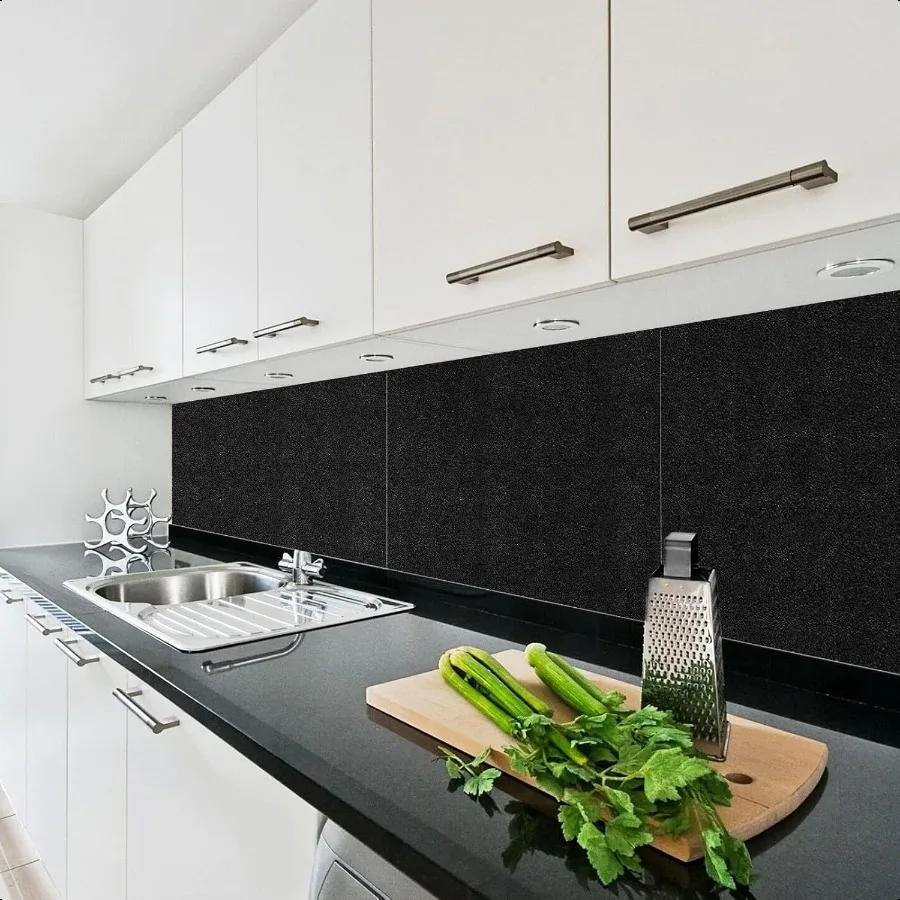 Rollo de corcho tablón de anuncios de lino negro 48 "x 12" 1 4 "de espesor cubierto de tela no adhesiva pequeña hoja de tablero de corcho Framel para pared 1' x