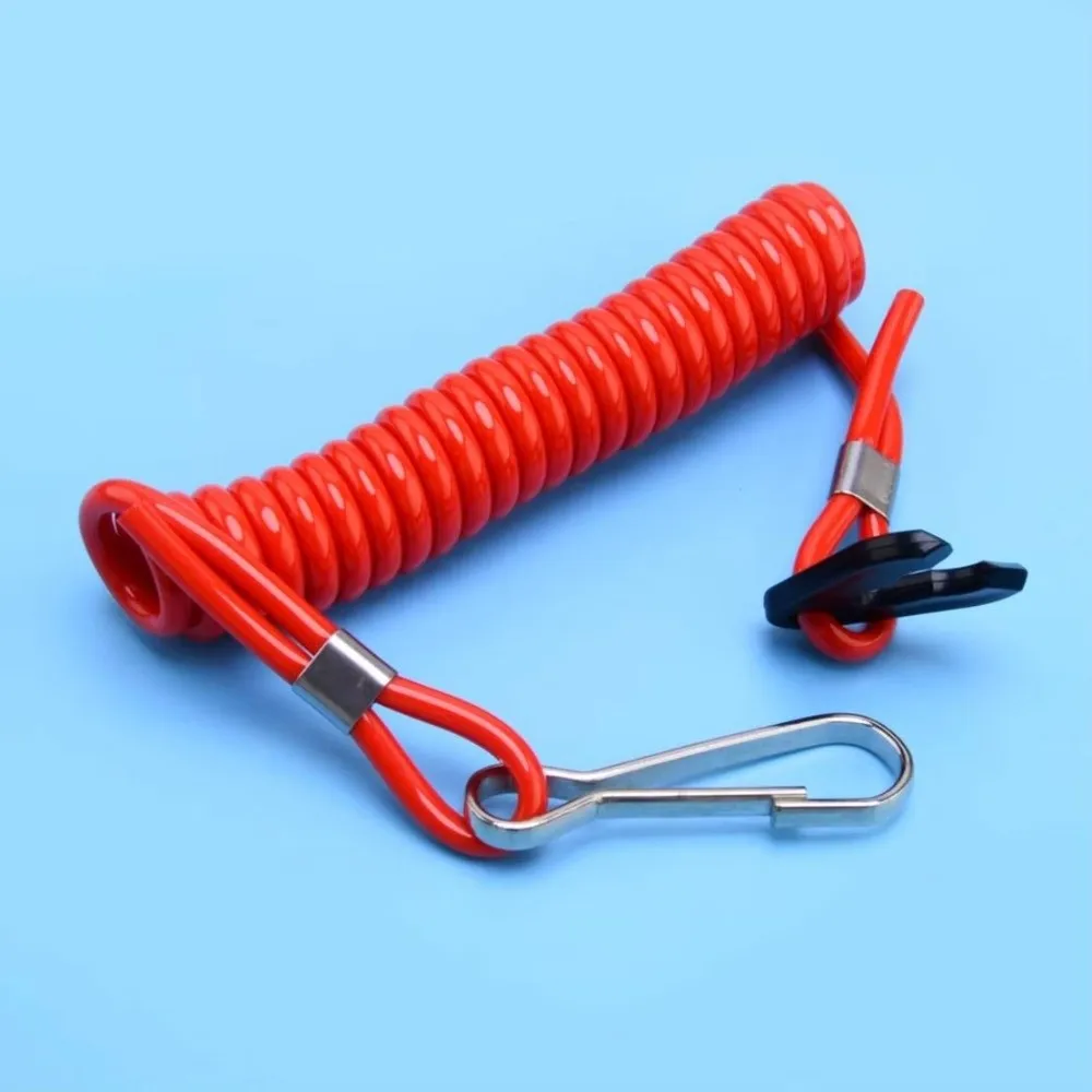 Stretchable Boat Kill Switch Lanyard Universal Controller Kill Switch Tether Cord Safe Motor Shutdown Rope