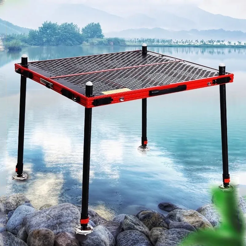 

No Slip Thickened Ultra-Light Aluminum Alloy Fishing Platform Foldable Multifunctional Deep-Water Off Shore Fishing