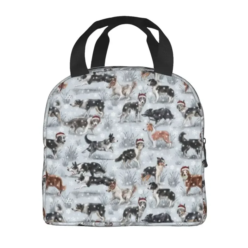 صندوق غداء كلب كولي محمول لعيد الميلاد ، متعدد الوظائف ، حيوان أليف ، حيوان ، مبرد حراري ، طعام ، معزول ، مكتب ، عمل ، لطيف