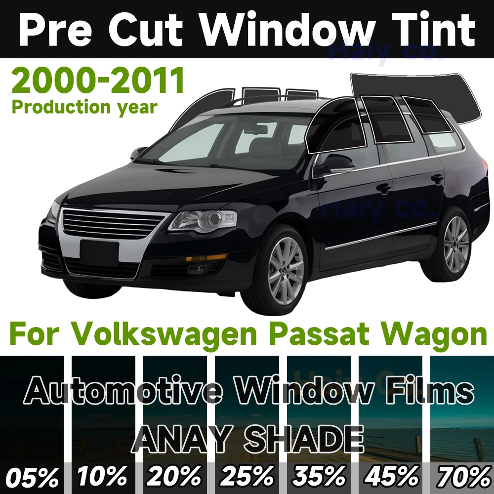 Image of Auto-Tönungsfolie für Volkswagen Passat Kombi 2000-2011 Vorgeschnittene Fensterfolie Auto-Sonnenschutz UV-Blockierung Hitzeabweisend 2-lagiger Fensterschutz Sichtschutzfolien