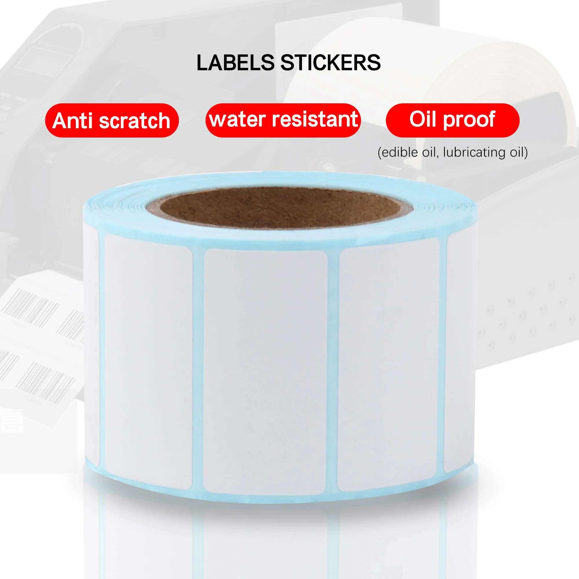 BQLZR 700Pcs Direct Thermal Label Sticker 1.57 x 0.79 Inch for Food Containers