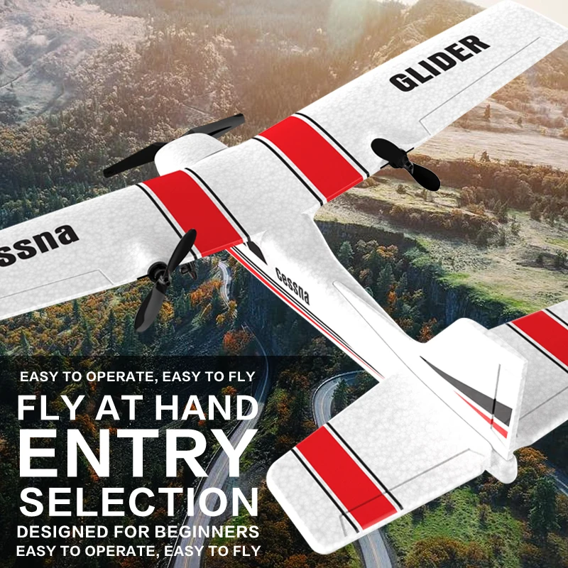 Zdalnie sterowane zabawki samoloty Z53 Foam RC Glider Fixed Wing Airplane Gyro 2.4G RC Plane Model Electric Outdoor Hand Throwing