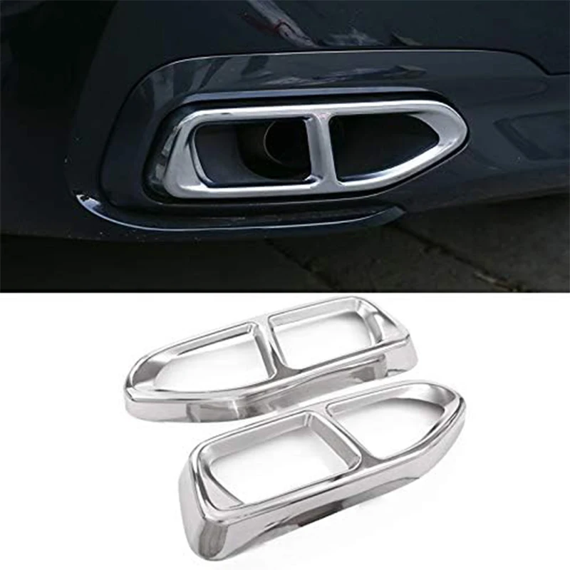 

For 2016-2018 BMW 7 Series Car Rear Exhaust Pipe Cover Trim Exhaust Muffler Tail Pipe Trim Cover Accessories