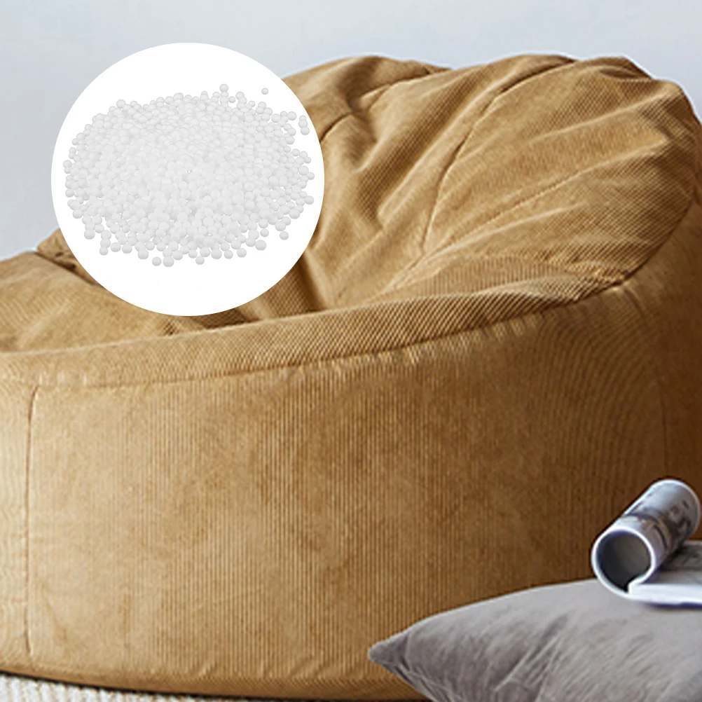 

1 Bag Foam Particles Bean Bag Filler Soft Lightweight Craft Decoration Filling Sofa Stuffing Beads Refill Material