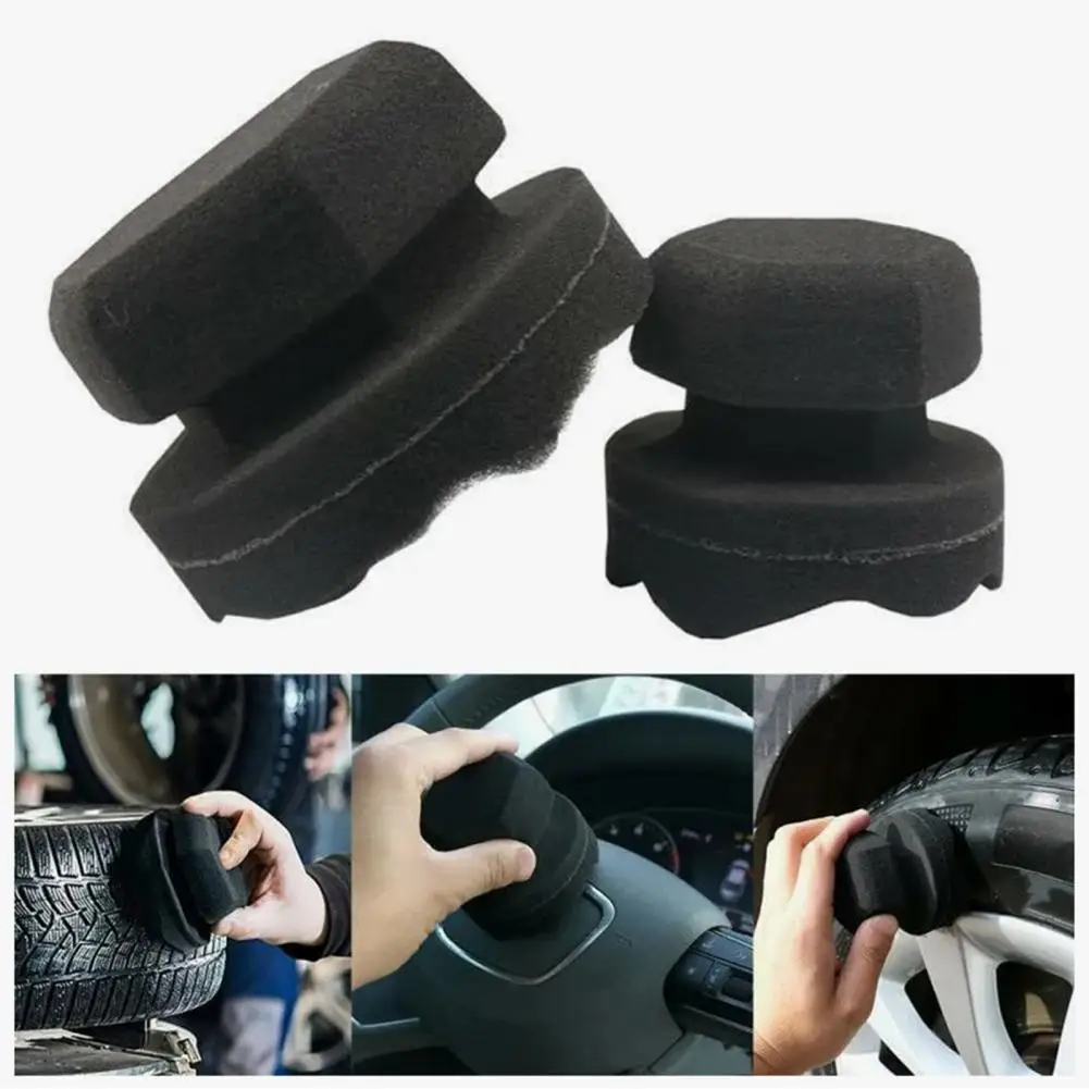 Car Tire Foam Pad Professional Tire Shine Applicator for No-drip Streak-free Shine on Car Truck Tires Reusable for Tire