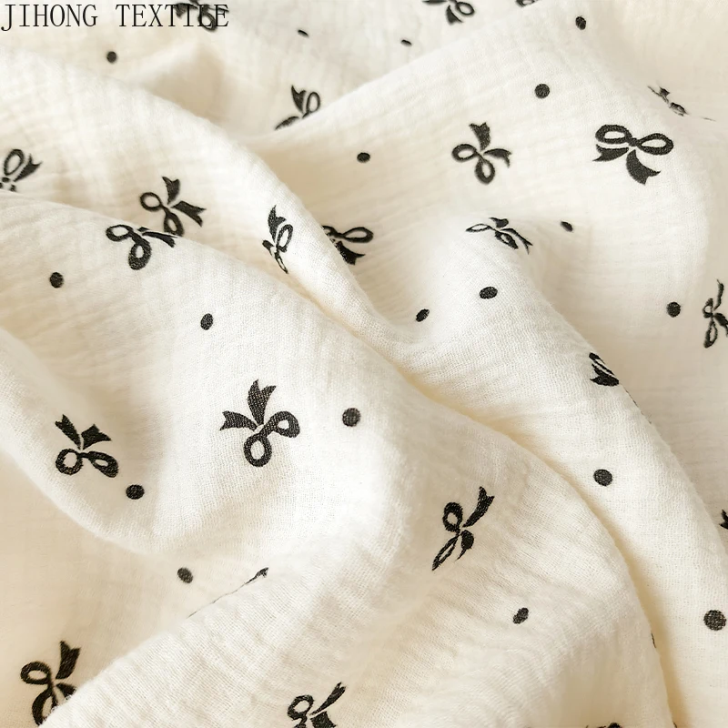 2層クレープガーゼ生地,1m, 2m, 5m,純綿,子供用パジャマ,キルトカバー,家庭用生地,縫製,毛布素材