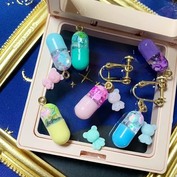 Flat Pills Shaped Silicone Epoxy Resin Mold Resin Molds Uv Silicone Jewelry Mold Earring Mold