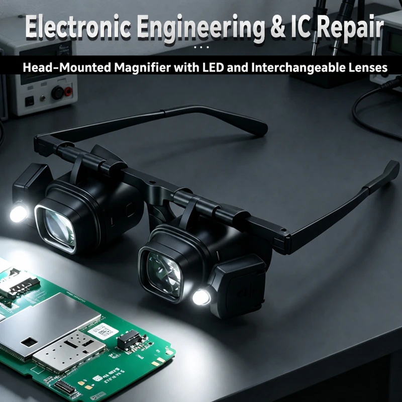 แว่นขยายแบบสวมศีรษะพร้อมไฟ LED - Art Craft Optical บทวิจารณ์และราคา
