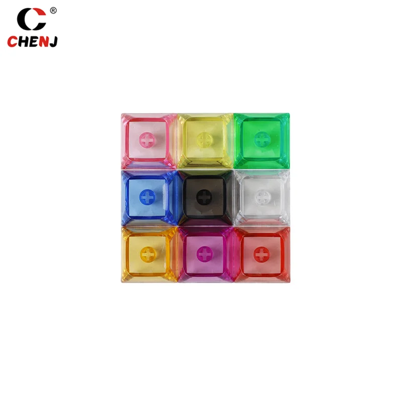 Capuchons de clavier mécanique en cristal transparent, capuchons de clavier Gamer, commutateurs Mx, XDA 2, recommandé, 9.3mm, 1PC, 2 touches