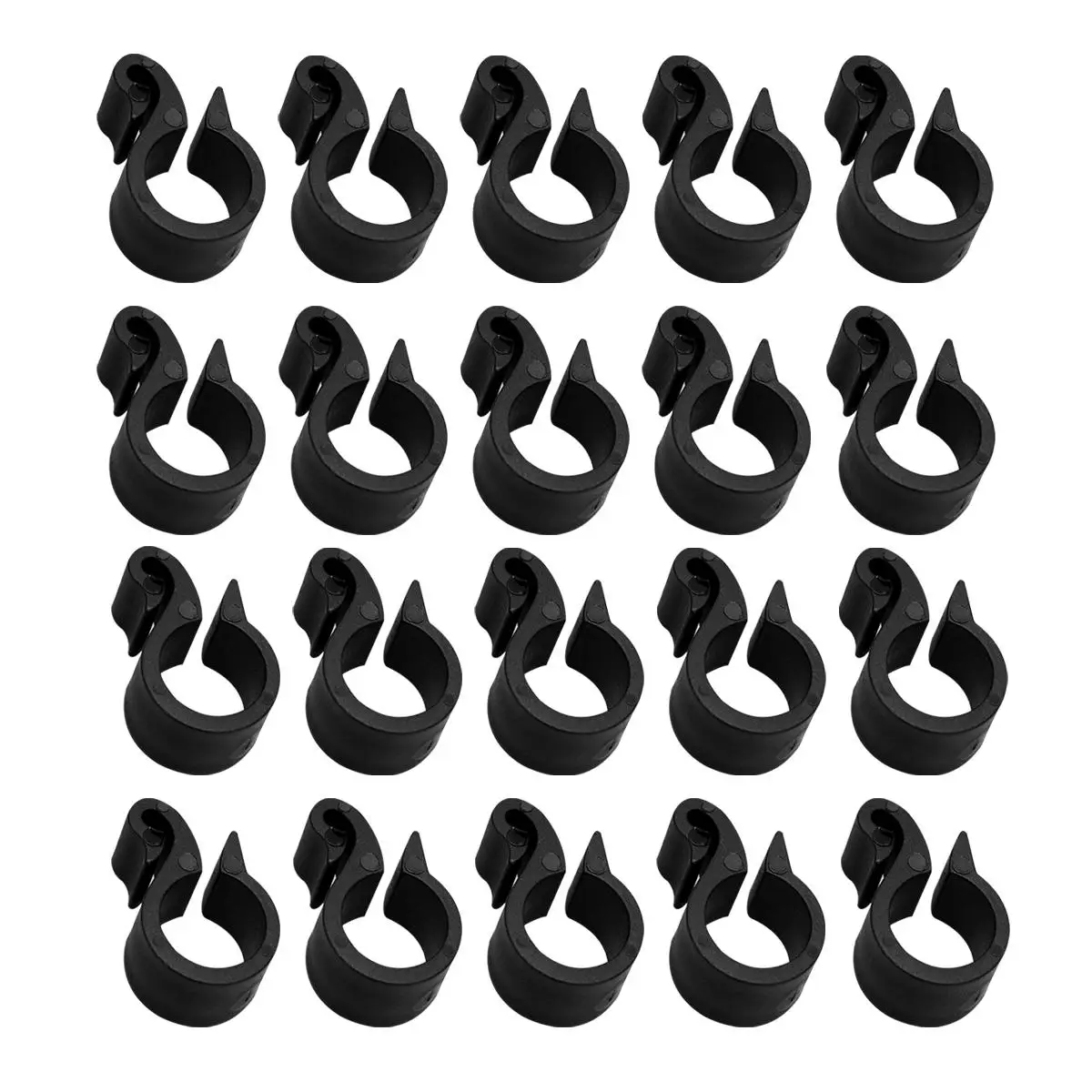 

50 Pcs U Shaped PVC Pipe Clamps Drip Fastener Snap Hook Garden Hose Buckle Lightweight Irrigation System Fruit Trees Drip