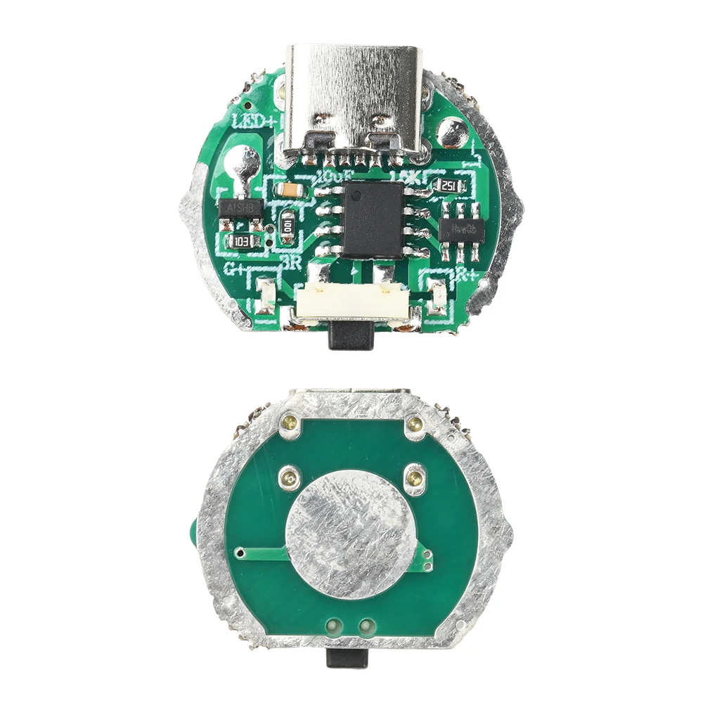 1/5/10 個 Type-C DC 3.2-4.2V 3 スピード調光 + 隠しフラッシュドライバーボードサイドプレス懐中電灯アクセサリー 6-10W ランプビーズ用