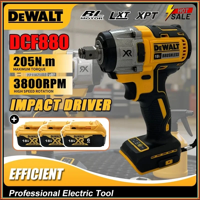 디월트 DCF880 3250RPM 205N.m 무선 전동 브러시리스 임팩트 렌치 LED 라이트 무선 전동 공구 (가정용) 디월트 DCF880 3250RPM 205N.m 무선 전동 브러시리스 임팩트 렌치 LED 라이트 무선 전동 공구 (가정용)
