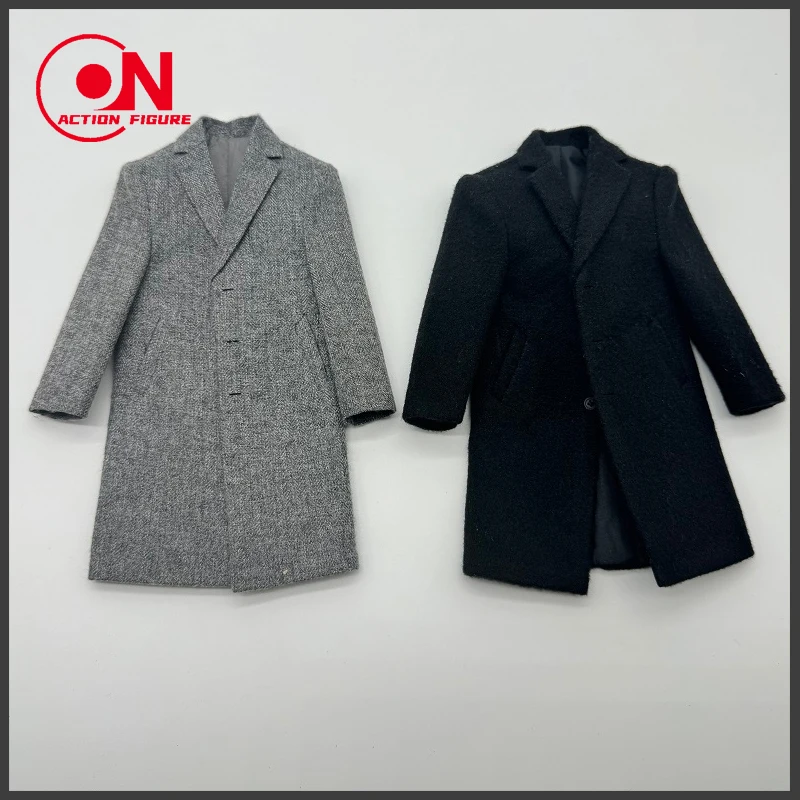 

Toy center 1/6 Scale Male Long Coat Woolen Cloth Suit Clothes Model Fit 12'' Soldier Standard Action Figure Body Dolls