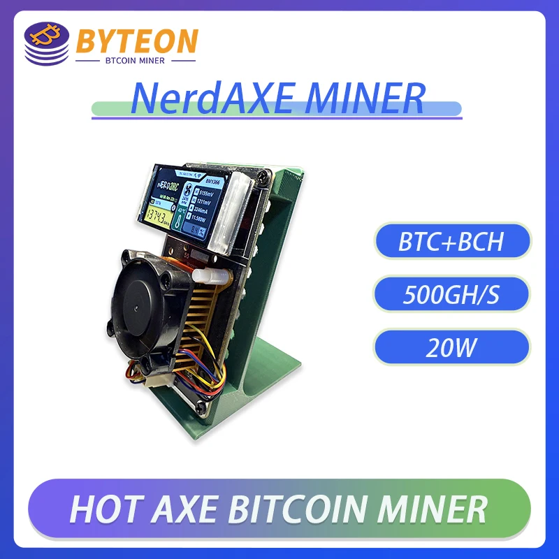 

Битаxe Bitcoin Nerdminer 500Gh/S S19XP BM1366 ASIC Микро-майнер Майнер лотереи с дисплеем Nerdaxe Miner