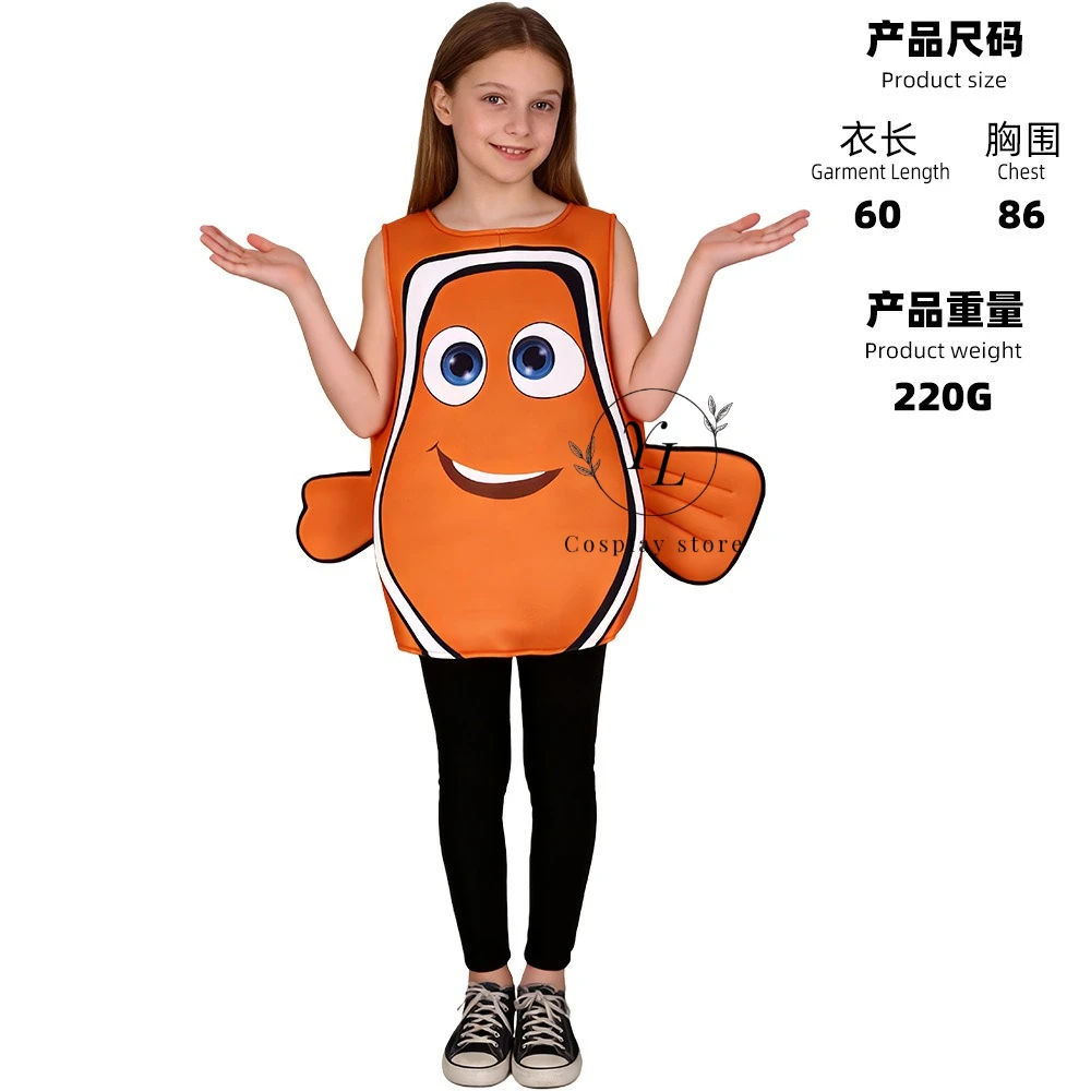 Grappige Nemo Clown Vis Cosplay Kostuum Dory Clown Vis Cosplay Onderwater Mobilisatie Halloween Grappig Kostuum Voor Vrouwen Mannen YL