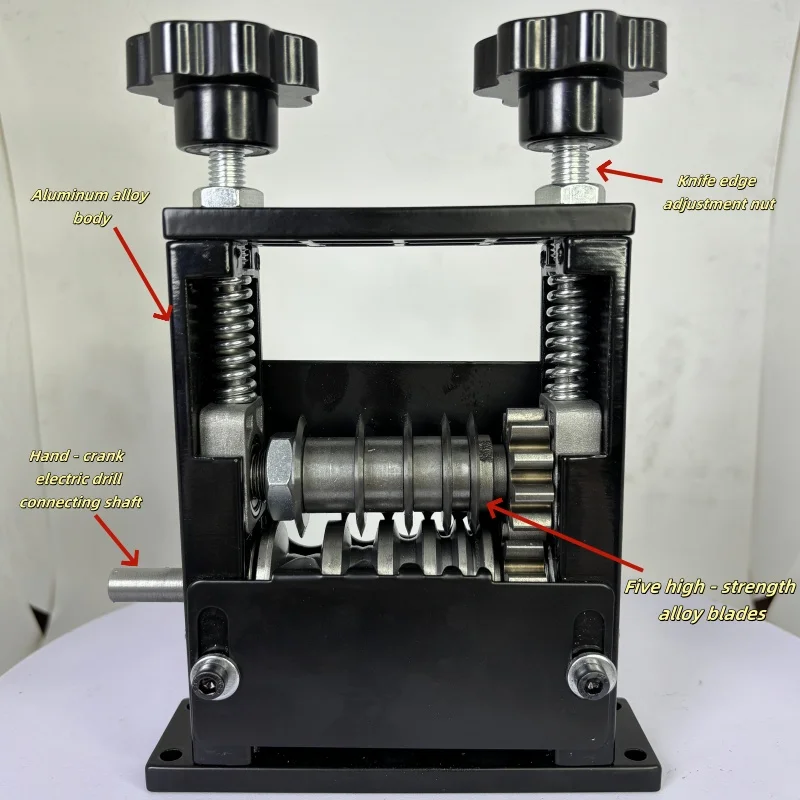six hole wire stripping suitable for use with electric drills
