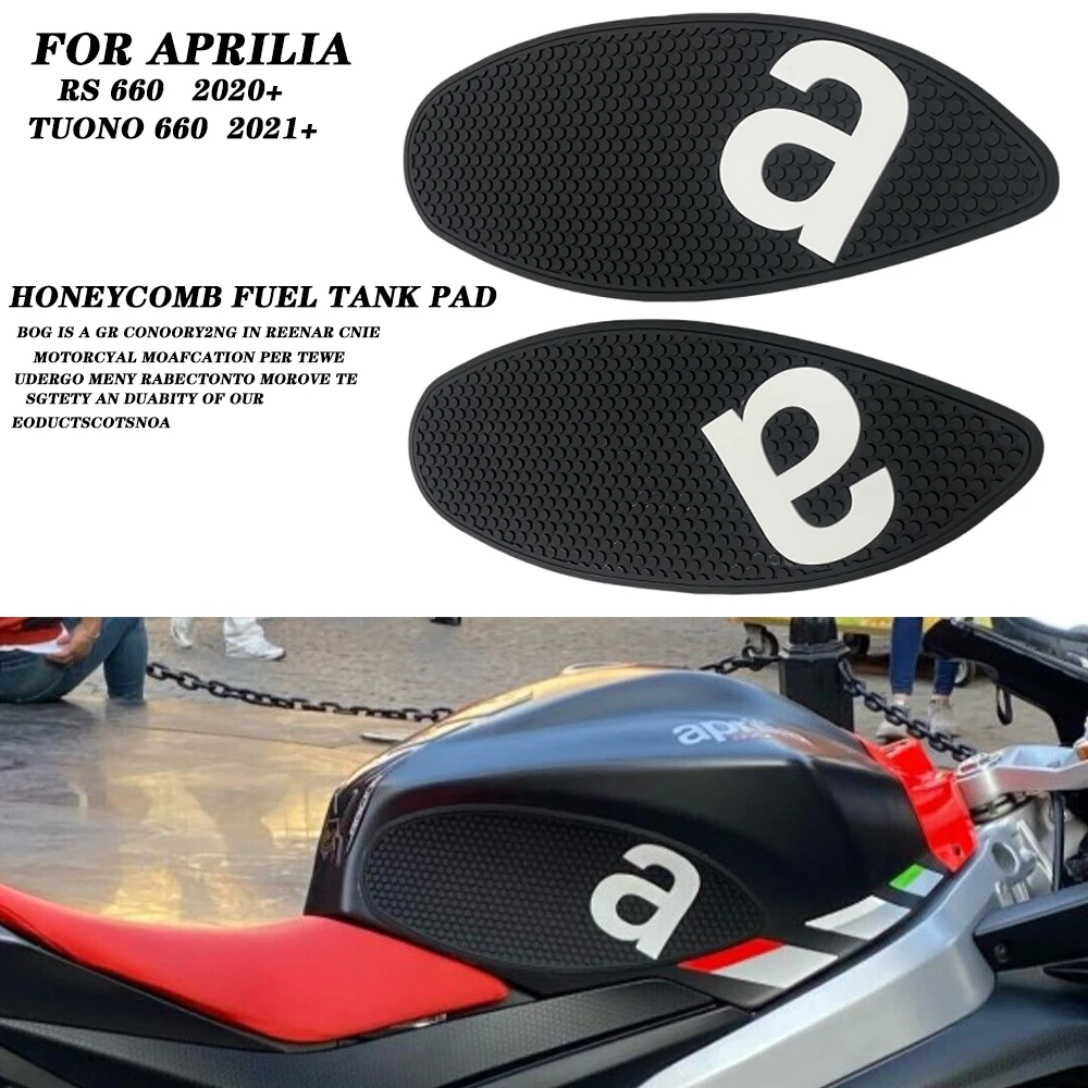 For Aprilia RS 660 RS660 TUONO 660 Motorcycle Side Fuel ​Tank pad Tank Pads Protector Stickers Decal Traction Pad 2021-2024