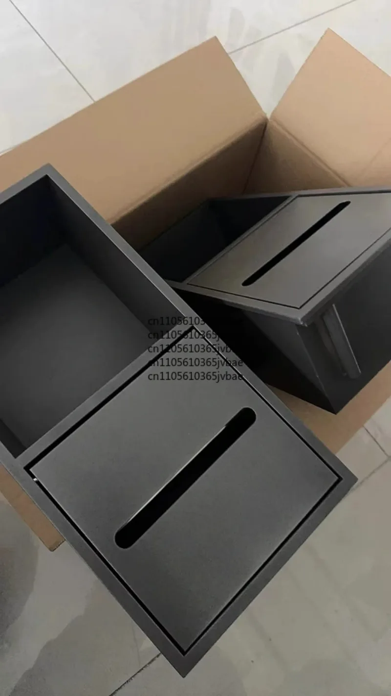 Toilet Paper Holder Organizer Stainless Steel Recessed Bathroom Storage Cabinet - Wall Niche Tissue Box view 3
