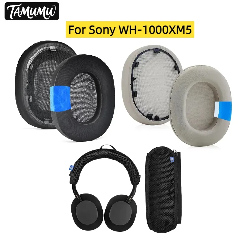 

Sport Cooling-Gel Replacement Ear Pads for Sony WH-1000XM5 Headphones Ear Cushions, Headset Ear Cover Earpads Accessories Tamum