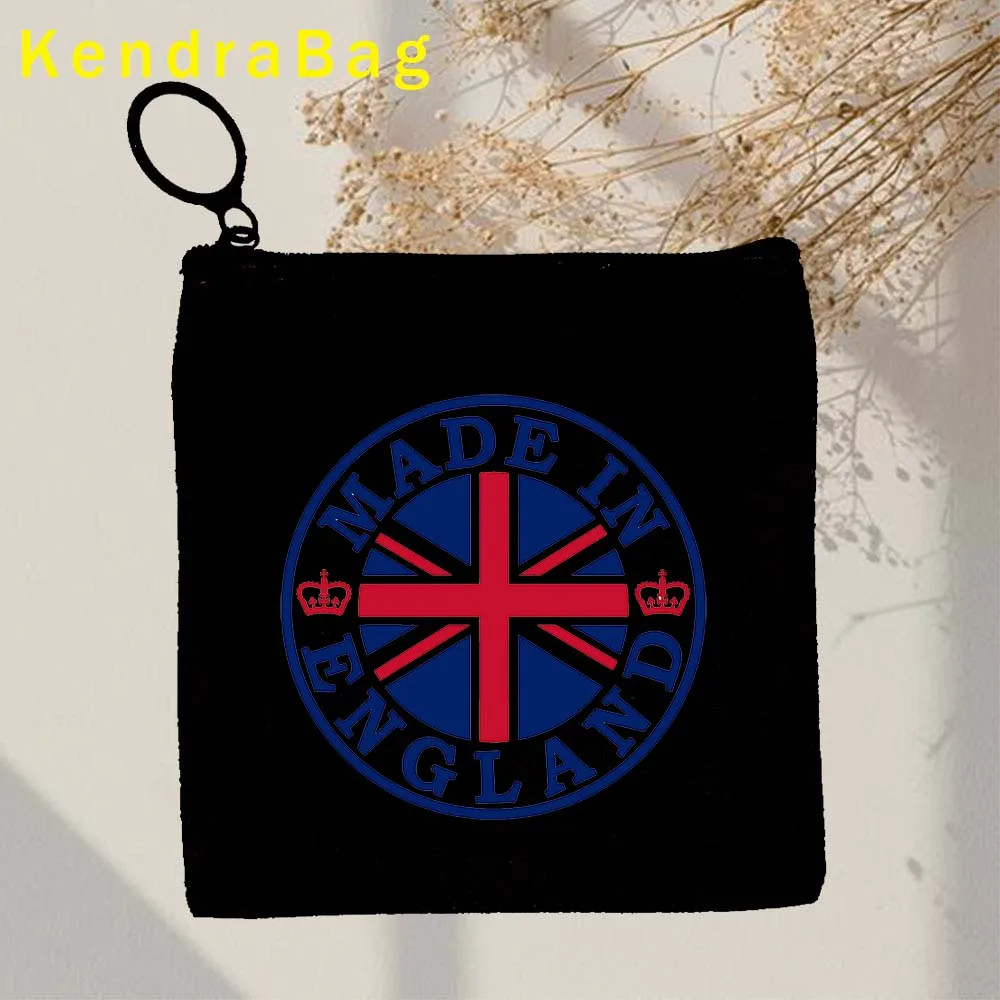 Britannique Londres Bus Big Ben Bridge Angleterre Feel Map Phone Booth Key Case, Coin Purse, Sacs en toile, Poudres, Coton Wallet, Zipper Gifts