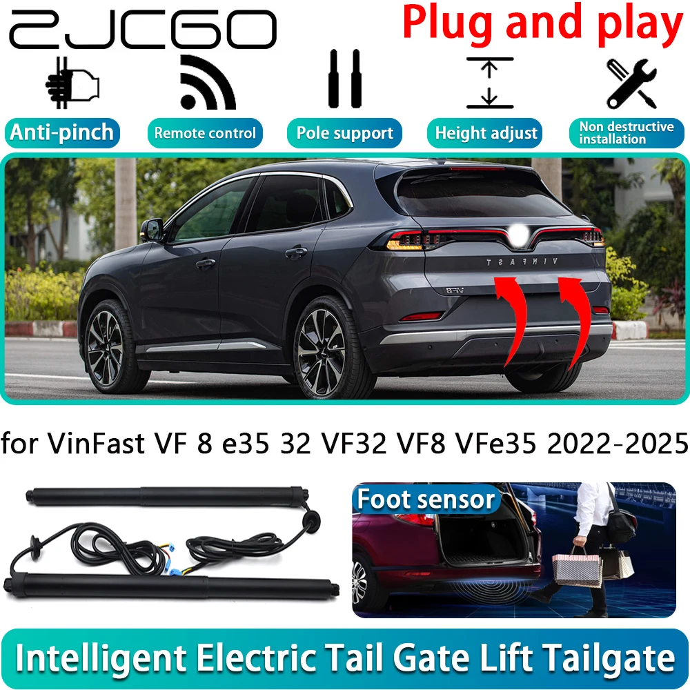 

ZJCGO for VinFast VF 8 e35 32 VF32 VF8 VFe35 2022-2025 OEM Electric Powered Tailgate Power Liftgate Automatic Tailgate System