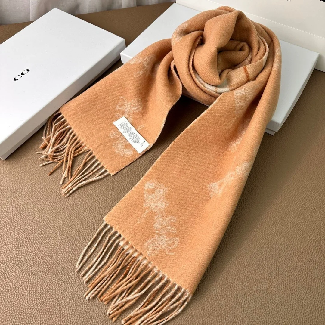 Luxury Brand Winter Warm Scarf Pashmina Men Women Wool Cashmere Scarf Shawl Classic Carriage Pattern Brand Factory Direct Sales