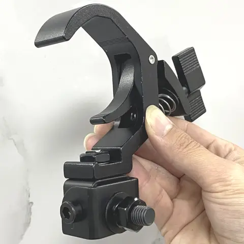 Truss Lighting Fold Clamp Scen DJ-utrustning Snabblåsning Vikbar krok Aluminium Stativ Klor Klämmor För Spotlight LED Moving Head 10 best sales rörligt huvudstativ - №7