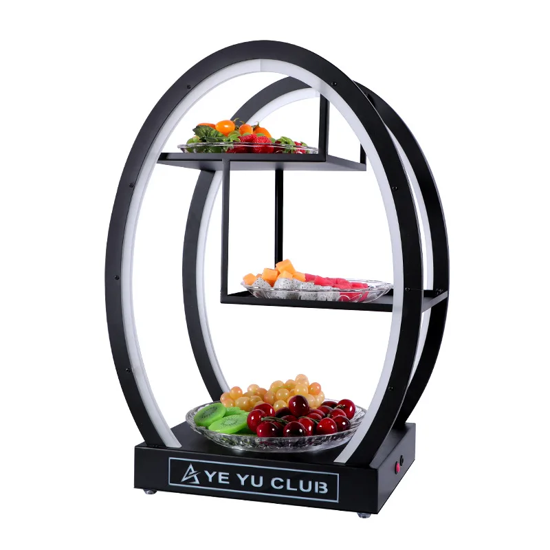 

luminous egg-shaped Night game platter Two layers and three layers of snacks