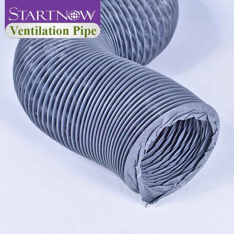 Startnow 3m/Lot Dia.100mm Flexible Nylon Fabric Ventilation Duct Pipe Plastic Canvas Tube  Portable Exhaust Vent Pipe