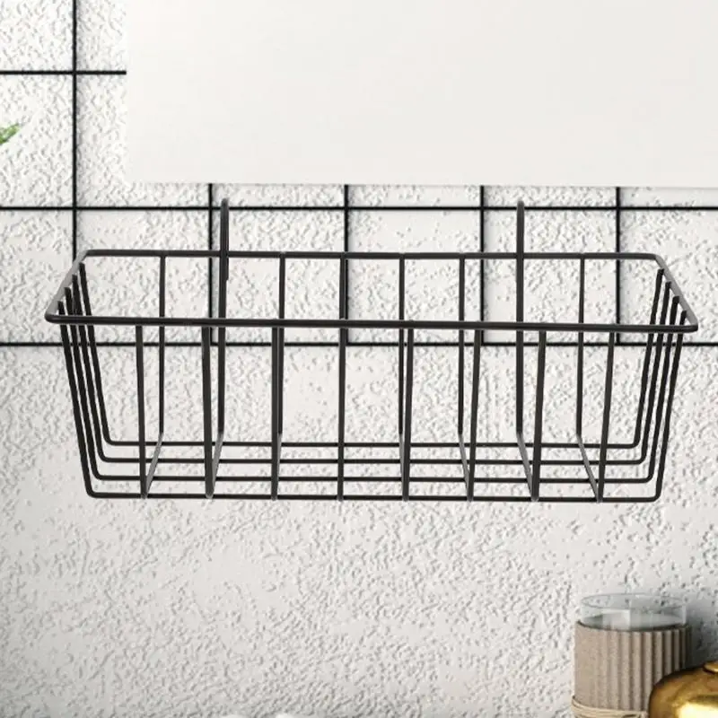 3 Pcs Storage Rack Kitchen Shelf Multi-function Hanging Wall Hanging Wire Baskets Sundries Small Wrought Iron Fine Workmanship