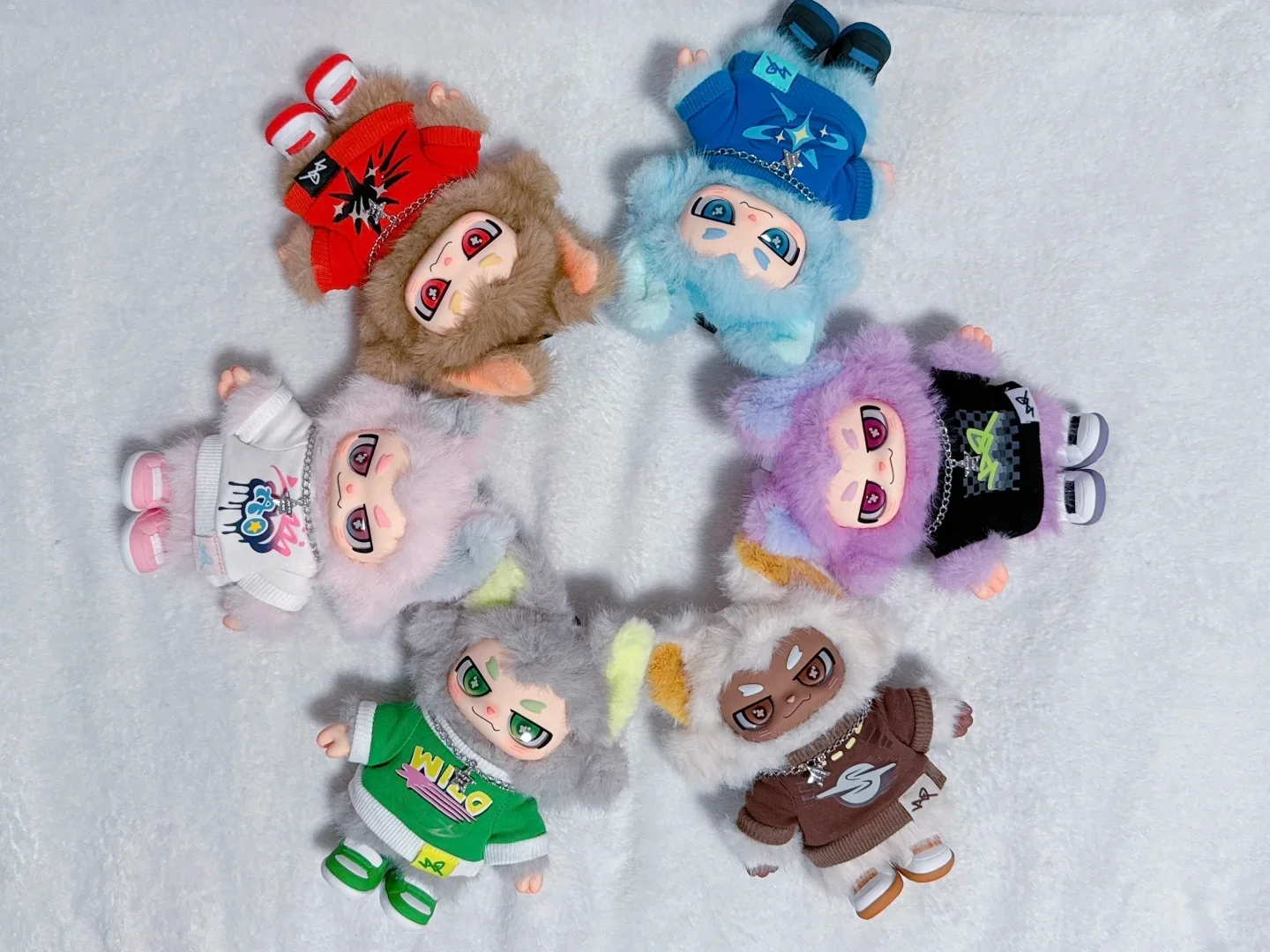 Genuine YHTOY AOO X YIBO Rule Exception Series Trendy  Vinyl Face Bag Pendant for Fans Doll Cute Wang Yi Bo