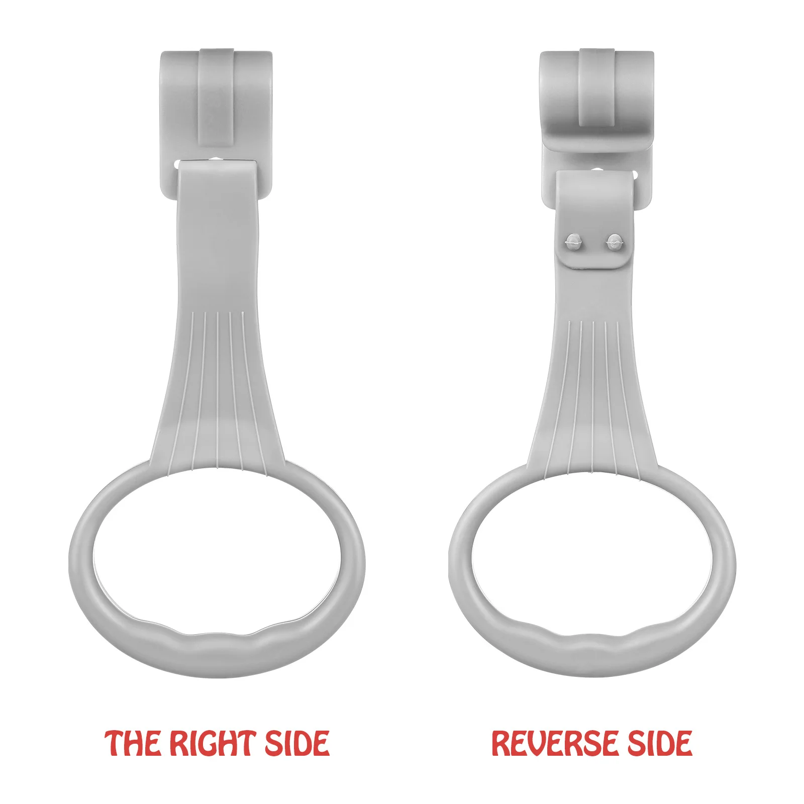 1 par de anillos de dominadas para bebés, bordes redondeados lisos, ayuda de entrenamiento para caminar para cuna de bebé, manijas de soporte portátiles para niños pequeños