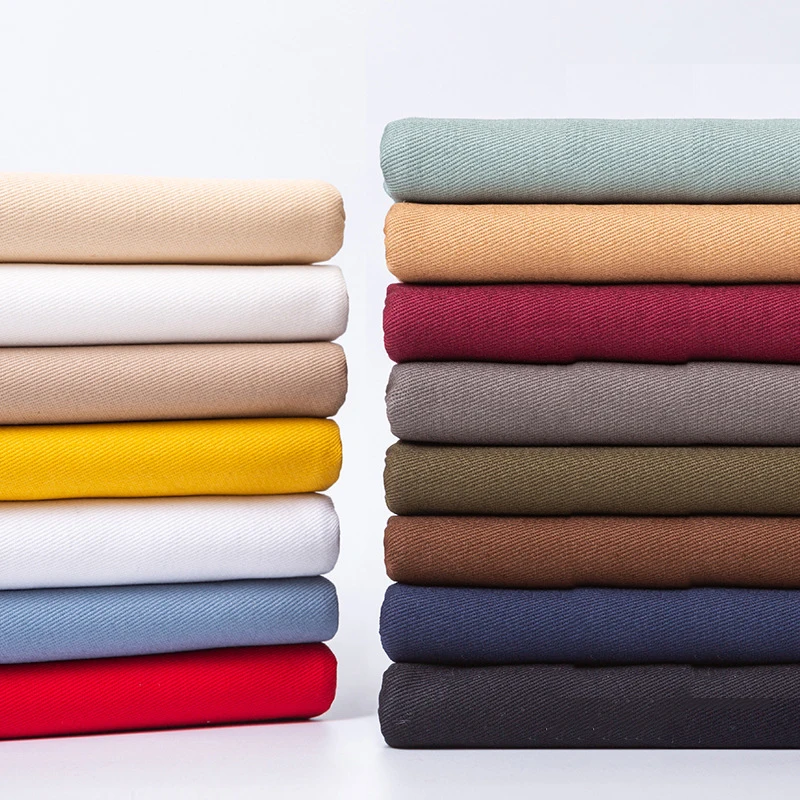 150cmx50cm Thick Pure Cotton Yarn Card Twill Fabric Fashion Clothing DIY Pants Coat Windbreaker Washed Cotton Pure Cotton Fabric