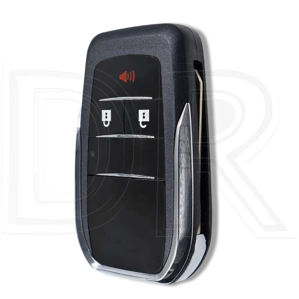 Gran carcasa de llave de coche con tapa modificada con hoja TOY43 para Toyota Corolla Camry RAV4 Avalon Yaris Auris Crown Venza Matrix
