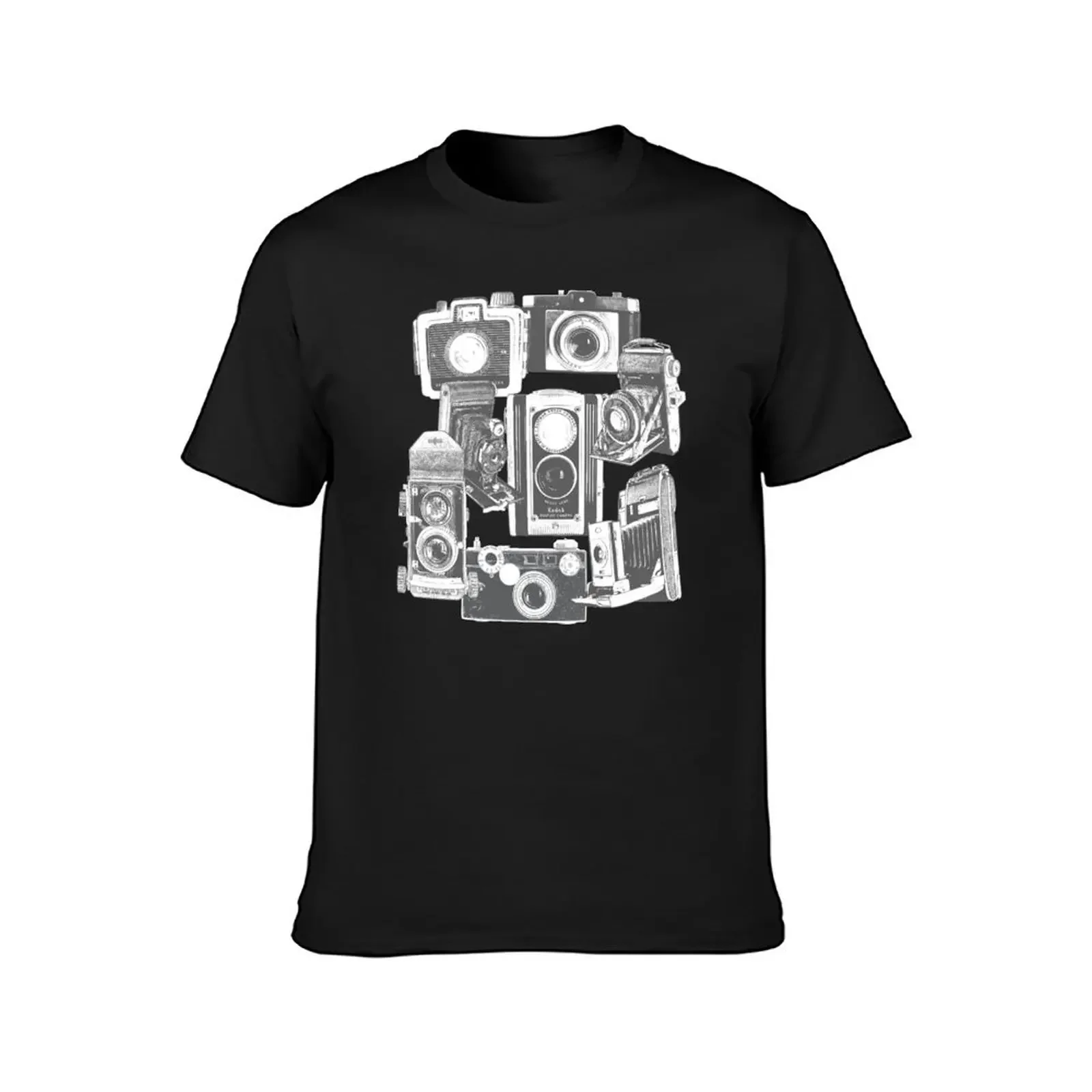 Vintage Camera Collage T-Shirt customs plus sizes sweat t shirt for men