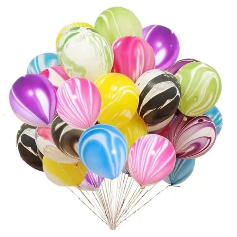 

10/12inch Marble Latex Thickened Balloons Colorful Wedding Balloons Birthday Party Decorations Baby Shower Kids Helium Balloons