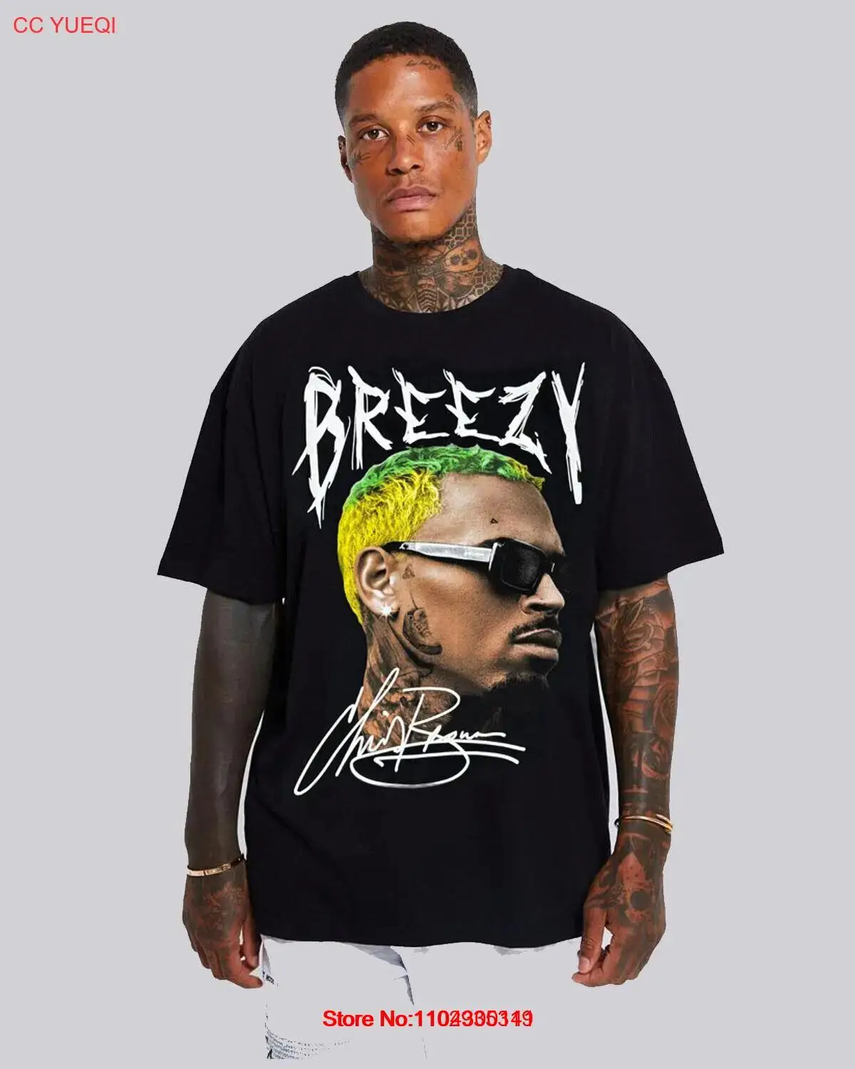 CHRIS BROWN BREEZY HIP HOP T SHIRTS MEN'S SIZES